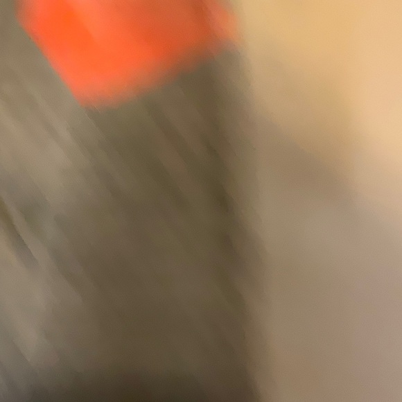 Nike Heather Gray Hoodie with Bright Orange Accents - Picture 4 of 5